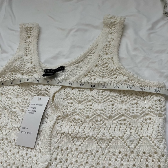 Design History Knitted Sleeveless Blouse White for Women M - Picture 7 of 10